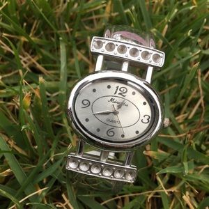 Silver stainless steel watch bracelet 🕰💜